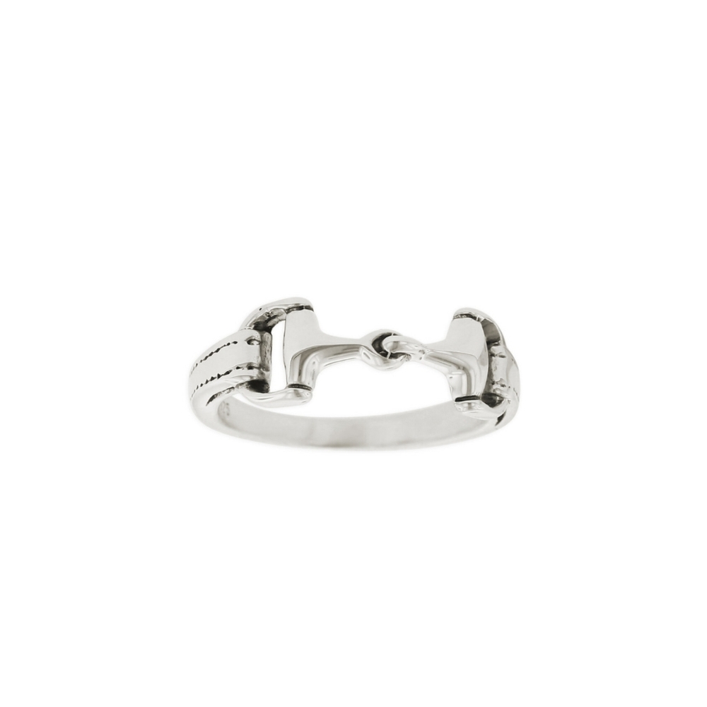 KABANA SMALL SNAFFLE BIT STERLING SILVER RING